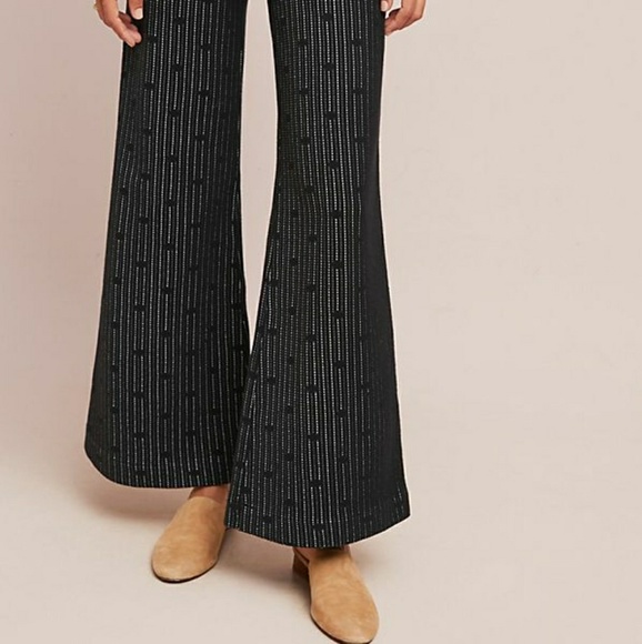 WAS $140 Anthropologie Jacquard Dot Trousers - Picture 3 of 5